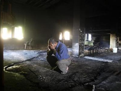 Εμπρησμός σε τζαμί στη Δυτική Όχθη